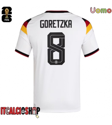 Germania Leon Goretzka #8 Prima Maglia Mondiali 2026 Manica Corta